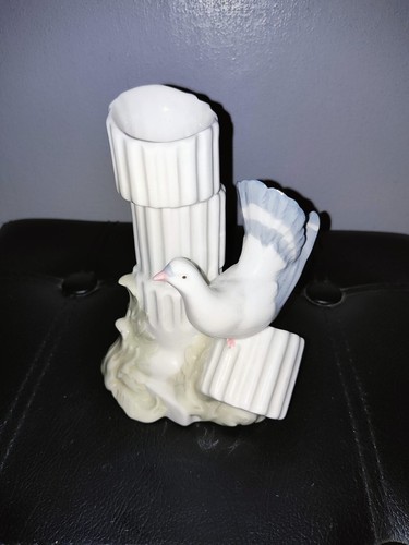 Vintage Spanish Porcelain Miquel Requena Dove/Pigeon Vase - 第 1/7 張圖片