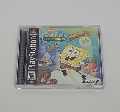 SpongeBob SquarePants: SuperSponge Black Label (Sony PlayStation 1 PS1) Complete