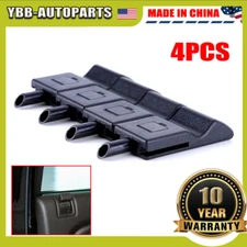 4PCS Door Lock Knobs Front/Rear Ebony For Chevy/GMC Silverado/Sierra 07-13 NEW