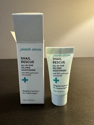 Peach Slices Snail Rescue Intensive Wash Off Jelly Mask .2 oz 6 ml Travel Size