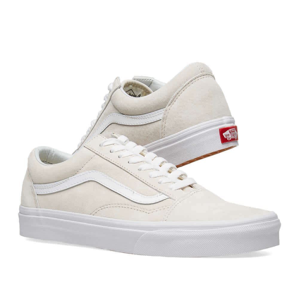 trog Pidgin Verplicht NEW Vans Old Skool Skate Shoe Pig Suede Marshmallow White | eBay