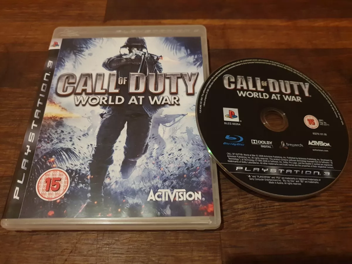 CALL OF DUTY WORLD AT WAR PS3 GAME WWII COMBAT SHOOTER ACTION ADVENTURE  COMPLETE