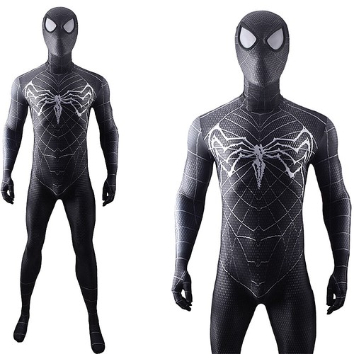 2025 Venom Spider-Man Jumpsuit Spiderman Cosplay Costume Adult & Kids Halloween - Bild 5 von 12