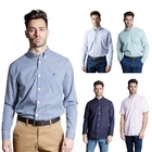 Mens Shirts Casual Formal Shirts Regular Fit Oxford Check Cotton Size S-2XL