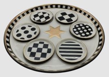 MacKenzie-Childs White Courtly Seder Plate