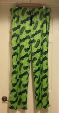 Rick and Morty Pickle Rick Fuzzy Soft Pajama Lounge Pants Sz XL