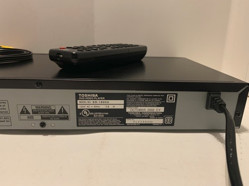 Toshiba DVD Video Player SD 1800 Color Stream SD-1800U with Remote - Imagen 12 de 15