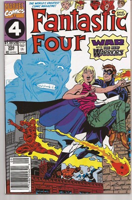 THE FANTASTIC FOUR #356   PAUL RYAN COVER ART   DIRECT EDITION - 1991
