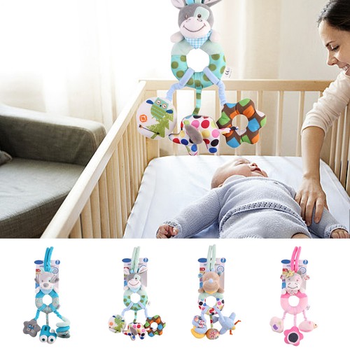 1pcs Baby Hanging Rattles Toys Newborn Crib Toys Car Seat Stroller Toys