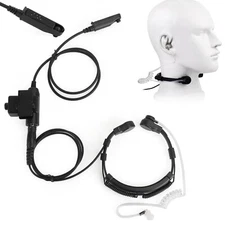 Waterproof Tactical Throat Mic Headset Fit for BaoFeng BF-UV9Rplus BF-UV9R NEW