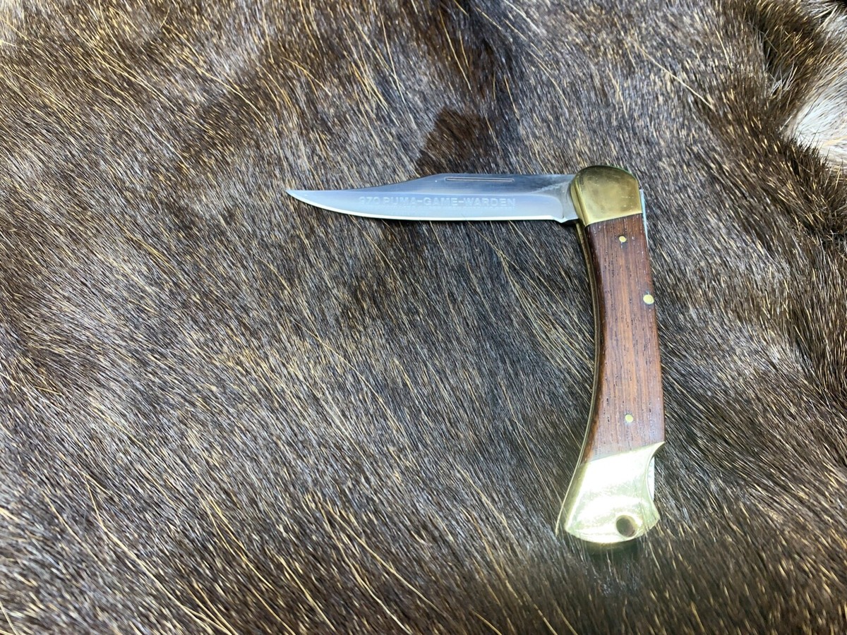 1977 Vintage 970 Puma Game Warden Knife & Jacaranda Handles 1977 Vintage 970 Puma Game Warden Knife & Jacaranda Handles