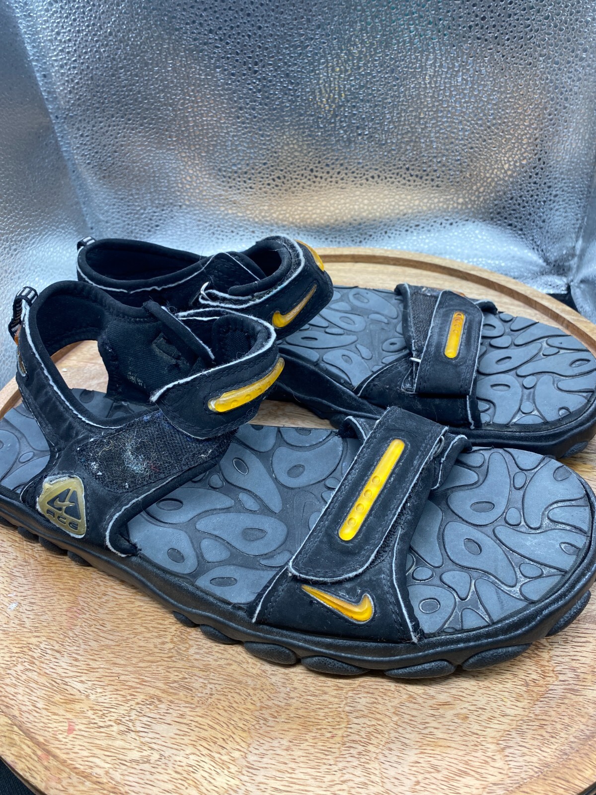 Nike ACG Hiking Sandals Mens Size 11.5 Black Hybrid Sport Adjustable  190071-001 | eBay