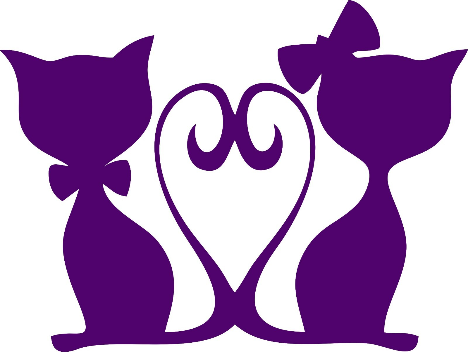 Cute Kitty Vinyl Decal Sticker Love Heart Cat JDM Auto Car Bumper Window Laptop - Picture 12 of 14