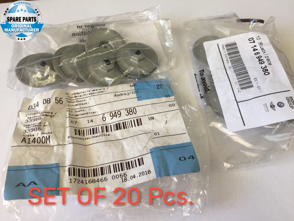 20 X NEW GENUINE BMW BODY NUT D=30MM, ZNS3 07146949380