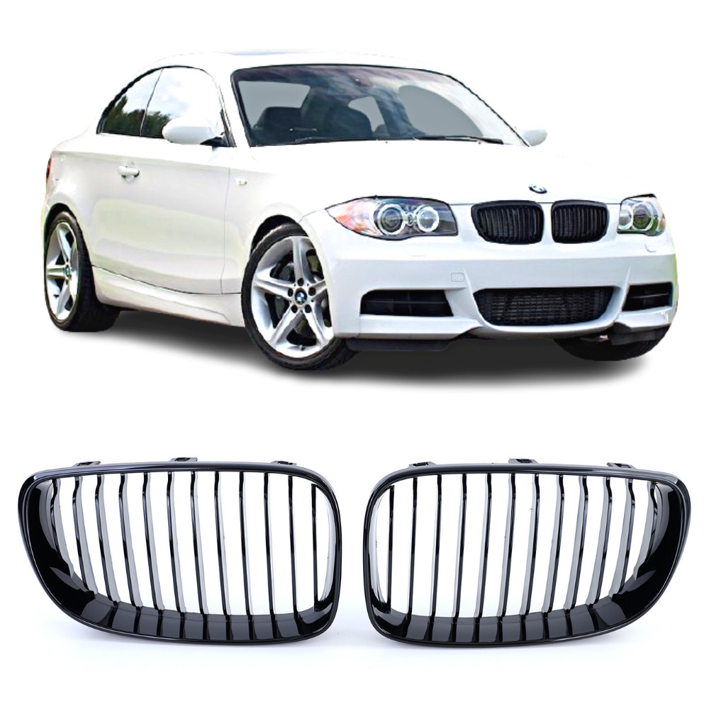 Calandre noir brillant pour remplacer grille BMW E82 E88 usée