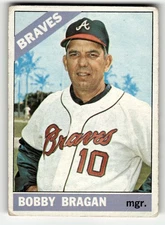 1966 Topps Bobby Bragan #476 Atlanta Braves LOW MID GRADE FILLER CARD