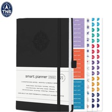 Pro Undated Daily Planner A5 Leather Organizer 162 Pages Weekly Monthly Goals