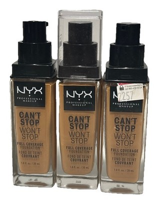NYX PROFESSIONAL MAKEUP Can't Stop Won't Stop Foundation Golden Honey No Cap