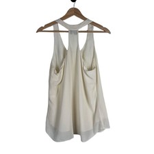 Eileen Fisher Womens Tank Top Size Small Cream Silk Lined Minimalist Luxury