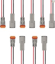 2 Pin Waterproof Electrical Connector 17AWG, Automotive Male and F Size: 2 Pin