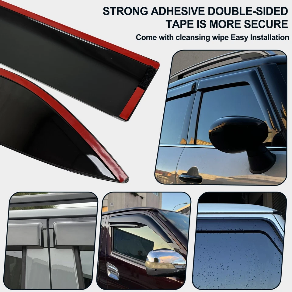 Premium Weather Shields Weathershields Window Visor for Corolla Hatch 2001-2007 - Image 4 of 4