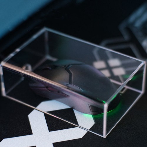 Acrylic Computer Mouse Dust Cover Transparent Air Cover Home Office Gaming8292 - Afbeelding 3 van 8