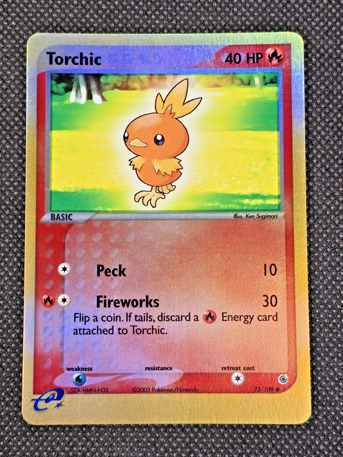 Torchic - 73/109 - Pokemon Ex Ruby & Sapphire Reverse Holo Rare - NM