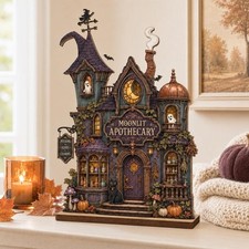 Personalized Apothecary Wooden Block, Witch H...