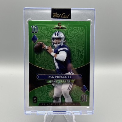Wild Card 5 Card Draw Stacked Deck Black Tie Dak Prescott Cowboys SDPD-DPN 4/4