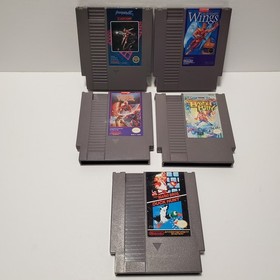 5 Nintendo NES Games Lot Section Z, Legendary Wings, Viper, Bayou Billy, Mario🔥