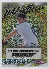 2023 Leaf Vivid Pre-Production Proof Gray Laser Unsigned 1/1 Blade Tidwell s5q