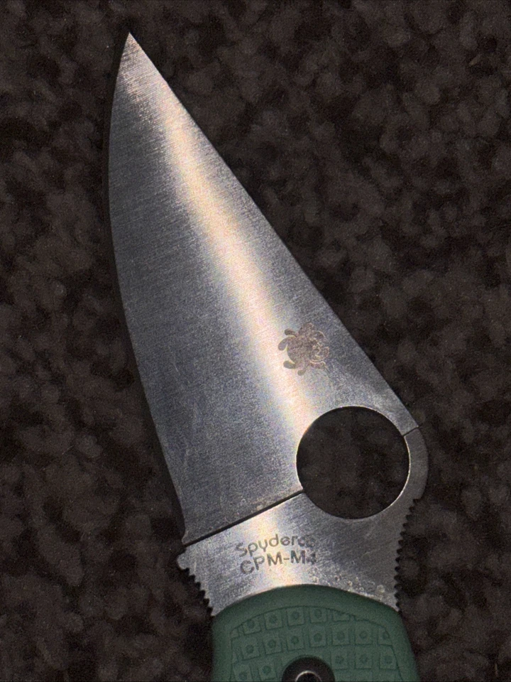 Hoja ligera verde jade Spyderco Para 3 HQ exclusiva CPM M4 C223PGRM4 Foto 4 de 4