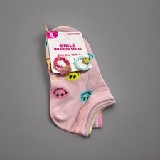 Girls No Show Socks. 6 Pack With 2 Rings. Shoe Size 10.5 - 4.