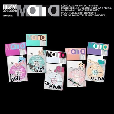ITZY [MOTTO] 12th Mini Album MEMBER Ver/CD-R+Foto Buch+3 Karte+POB+GIFT OFFICIAL