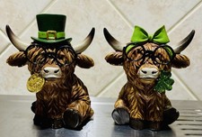 New St. Patrick s Day Themed Highland Cow Set