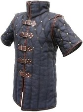 Medieval Viking Thick Padded Cotton Gambeson - Half Sleeve Knight's Armor X-Mas
