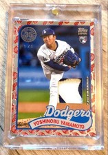 2024 Topps Japan Dodgers Yoshinobu Yamamoto 1/1 Relic Auto Patch MLB JAPAN