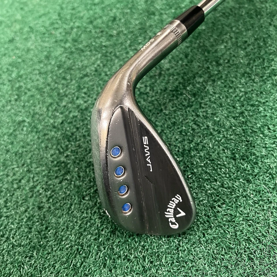 Mandíbulas Callaway cuña de plasma negro 56°-10 S Grind eje dinámico de acero dorado MRH Foto 4 de 4