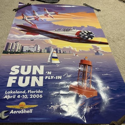 Sun 'N Fun Fly-in 2006  Lakeland Florida Poster AeroShell Team Steve Gustafson