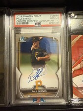 2023 Bowman Draft Paul Skenes 1st Chrome Prospect On Card Auto PSA 10