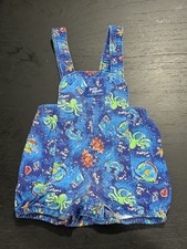 Vintage 1990s Oshkosh B'Gosh Vestpak Sea Life Fish Bubble Romper 3-6 Months