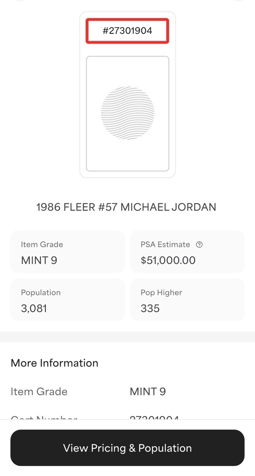 1986 FLEER #57 MICHAEL JORDAN ROOKIE RC PSA 9 LOOKS GEM MINT! CENTERED RARE!!! view 6