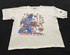 EUC Vintage Starter Shirt 1998 Mark McGwire Sultan of Swing Homerun 62; Size XL