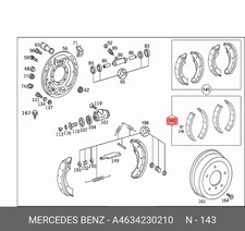 Mercedes-Benz Bremsbelag G-Klasse W463 A4634230210 Original Neu