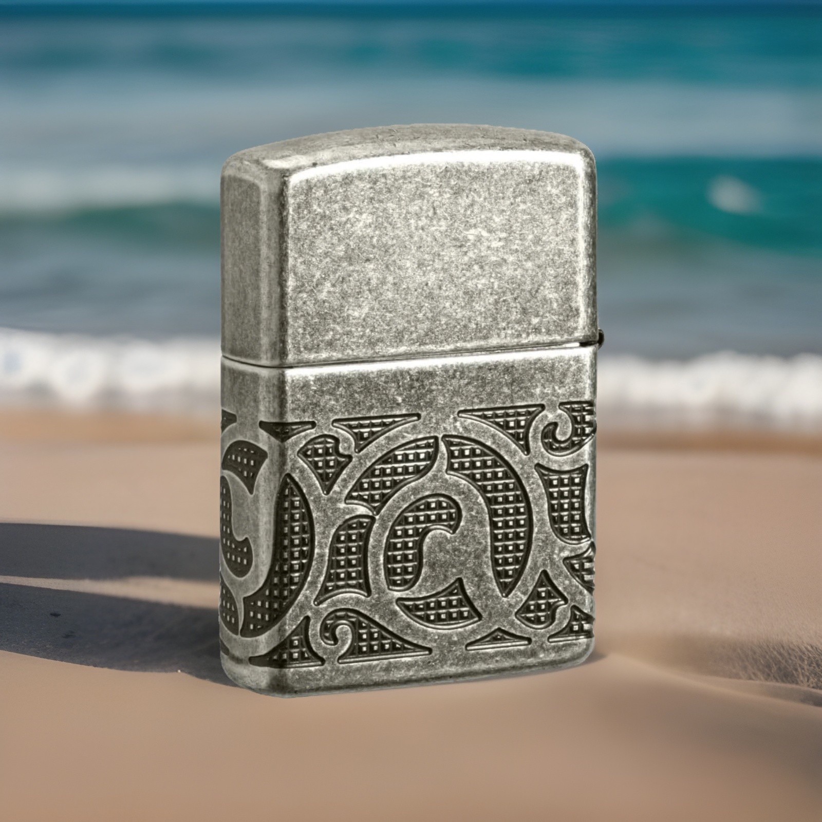 360 Multi Engraved Cut &ldquo;antique Silver&rdquo; Z Luxury 3d New