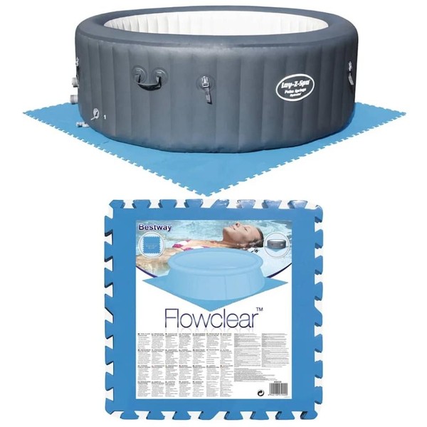 Bestway Pool-Bodenschutz 8 Stk. Blau 58220-image