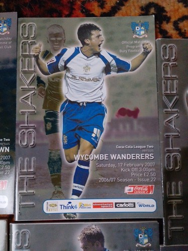19 Bury 2006/7 Season Programmes - Picture 14 of 20