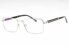 CHARRIOL PC75116 C02 Eyeglasses Shiny Silver Grey Horn Frame 55mm