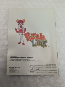 Puzzle Link (Neo Geo Pocket Color) Complete W/ Registration - Rare US Version