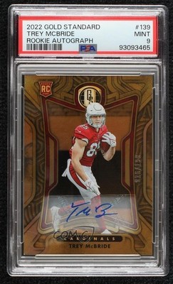 2022 Gold Standard Rookies /199 Trey McBride #139 PSA 9 MINT Rookie Auto RC 0b3o